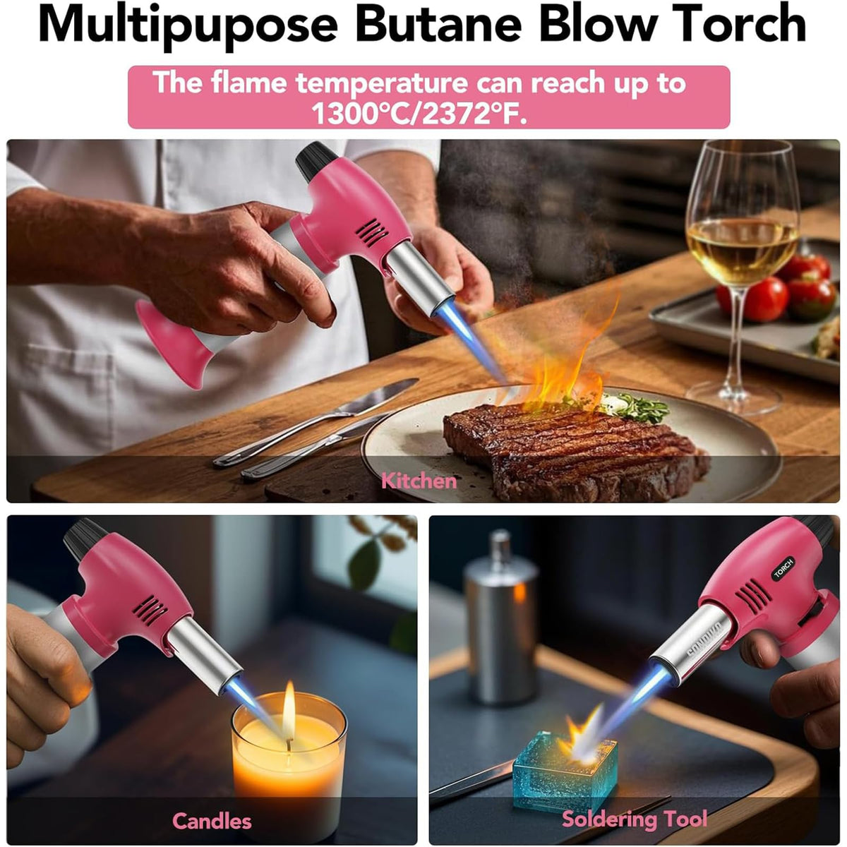 Sondiko PS400 torch creme brulee use and browning.