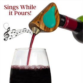 SONGBIRD SPECIALTIES acacia wood body highlights natural grain during elegant pours