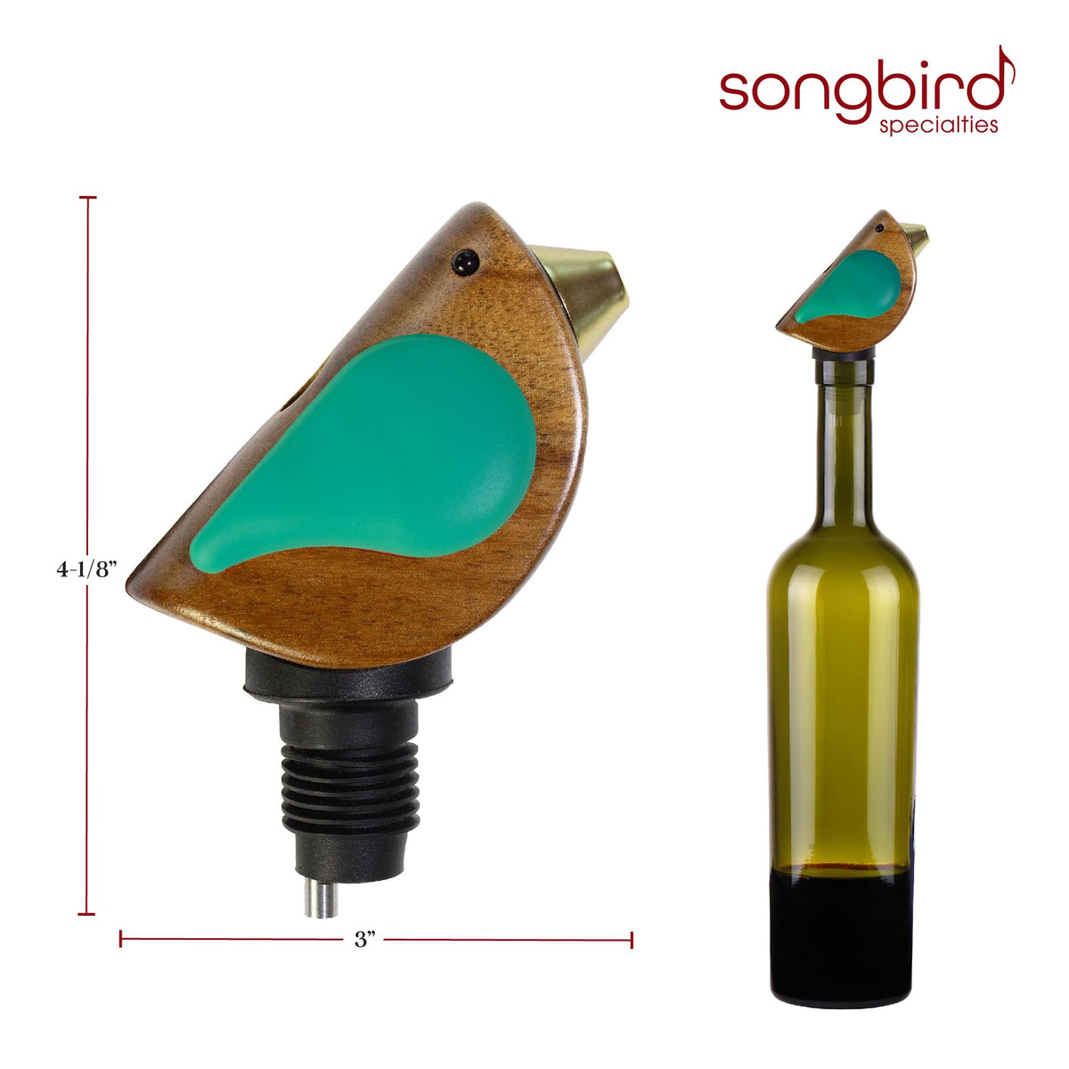 SONGBIRD SPECIALTIES beautiful display on a bar cart or shelf during tastings