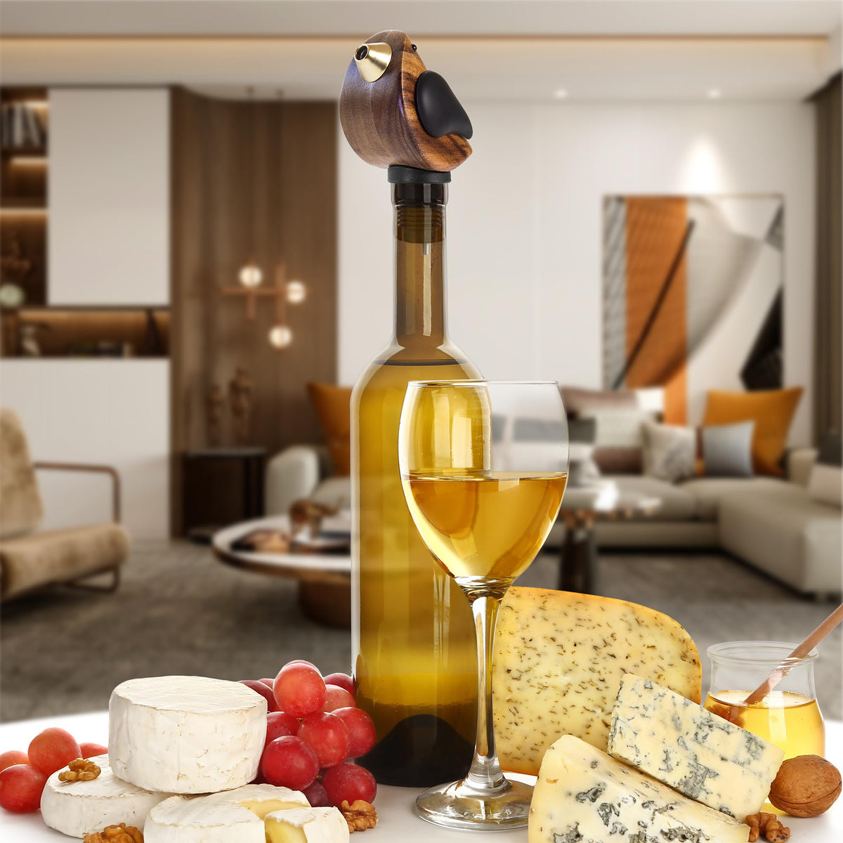 Songbird Specialties pour for wine and more, from merlot to olive oil.