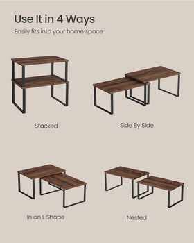 Songmics easy-assembly cabinet organizers highlight simple setup