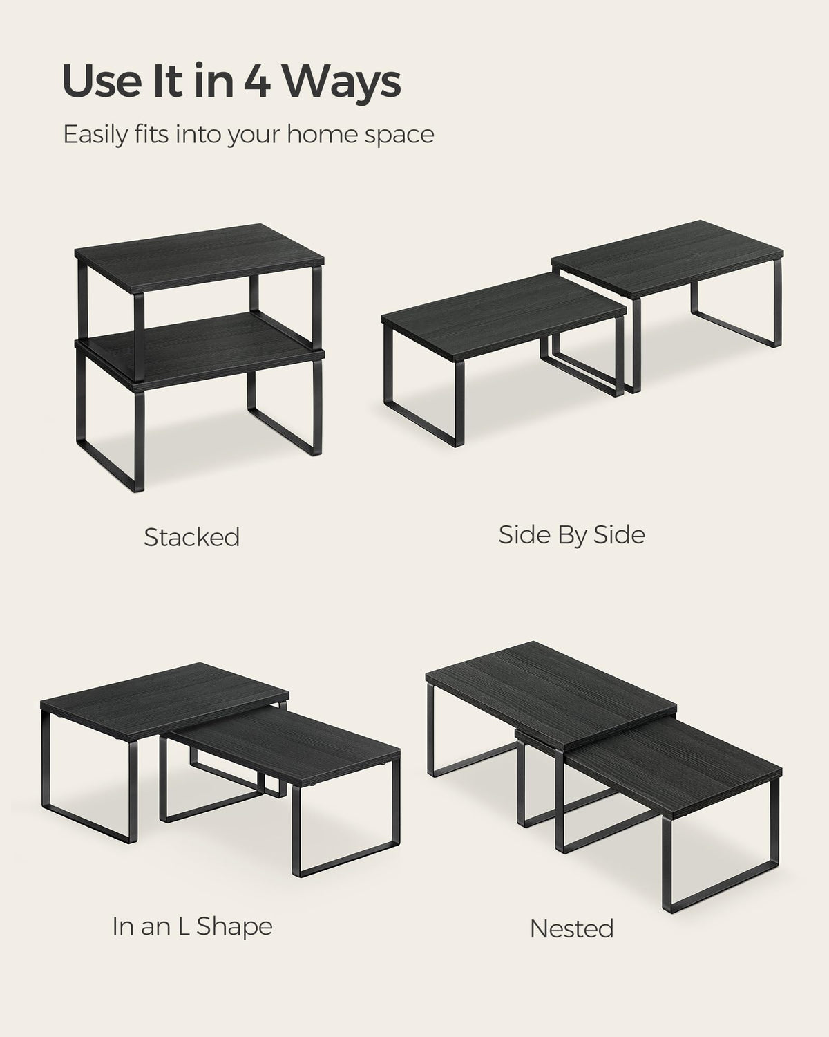 Songmics bathroom storage solution keeps essentials tidy.