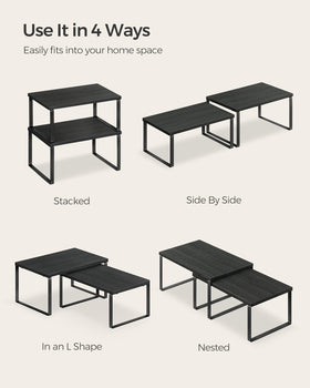 Songmics bathroom storage solution keeps essentials tidy.