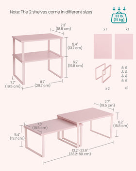 SONGMICS bedroom desk organization to store essentials neatly.