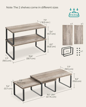 SONGMICS cabinet organizer stores bathroom essentials neatly.