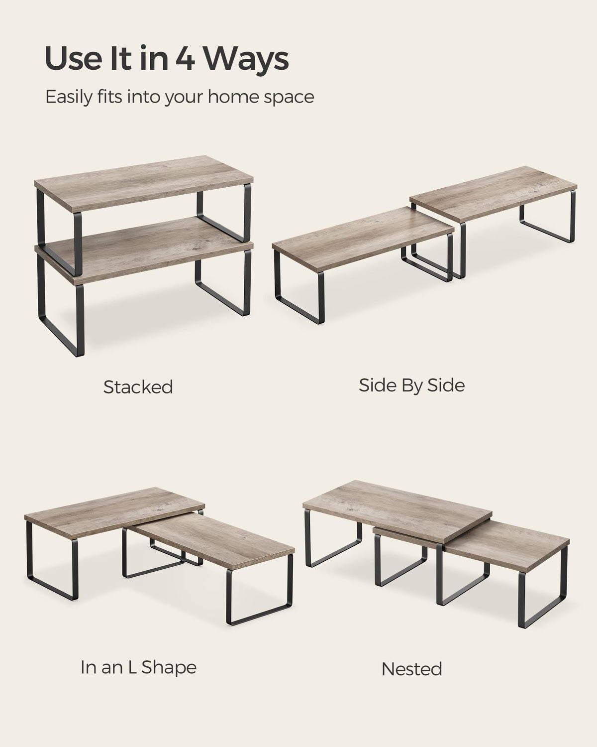 SONGMICS easy-assembly design simplifies setup.