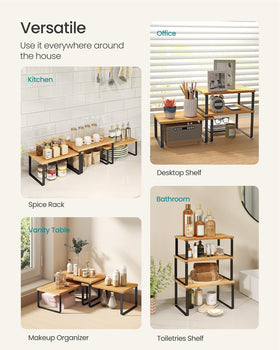 SONGMICS durable engineered wood and metal construction supporting daily kitchen use.