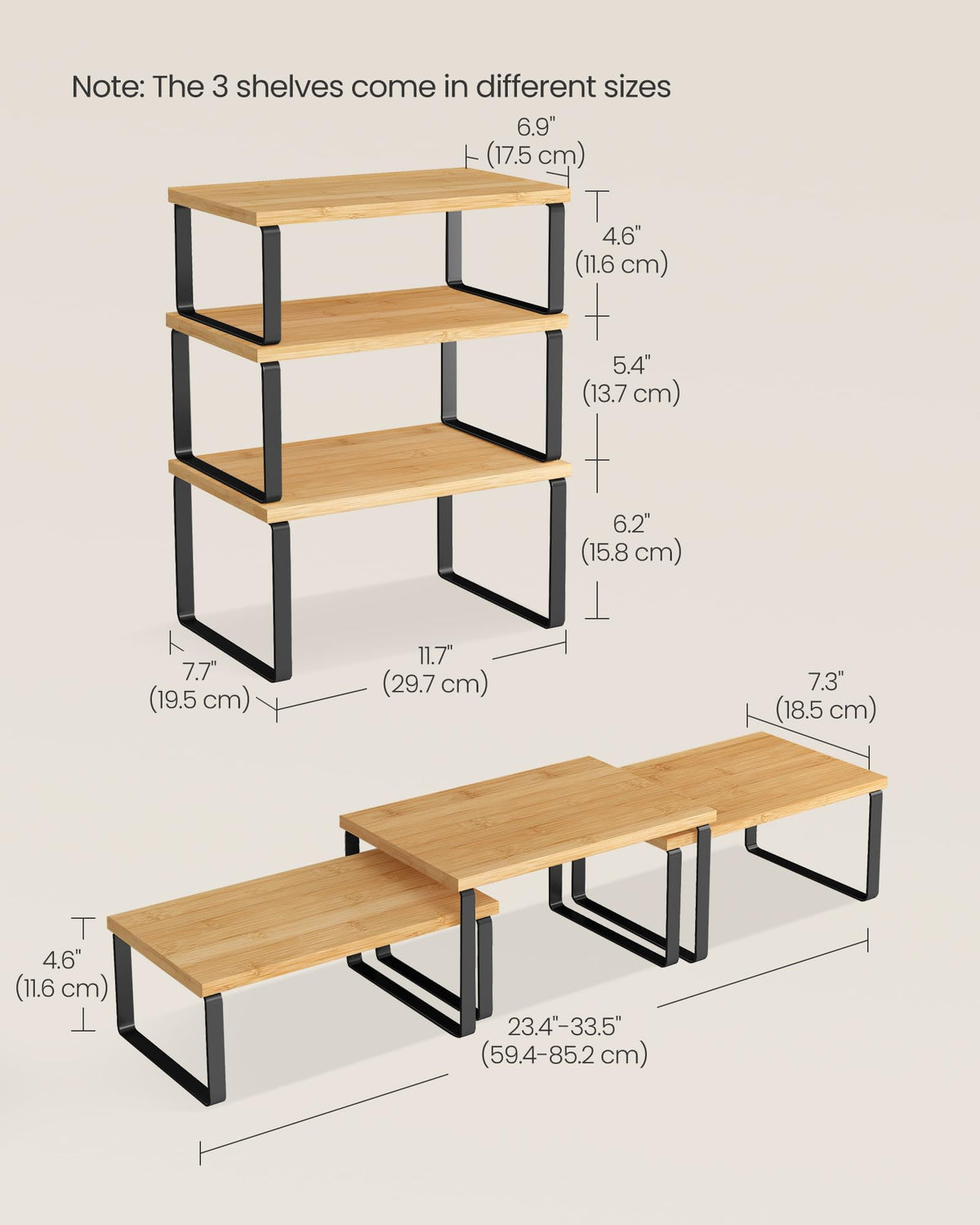 SONGMICS cabinet organizer used as a multipurpose storage for cosmetics or toiletries.