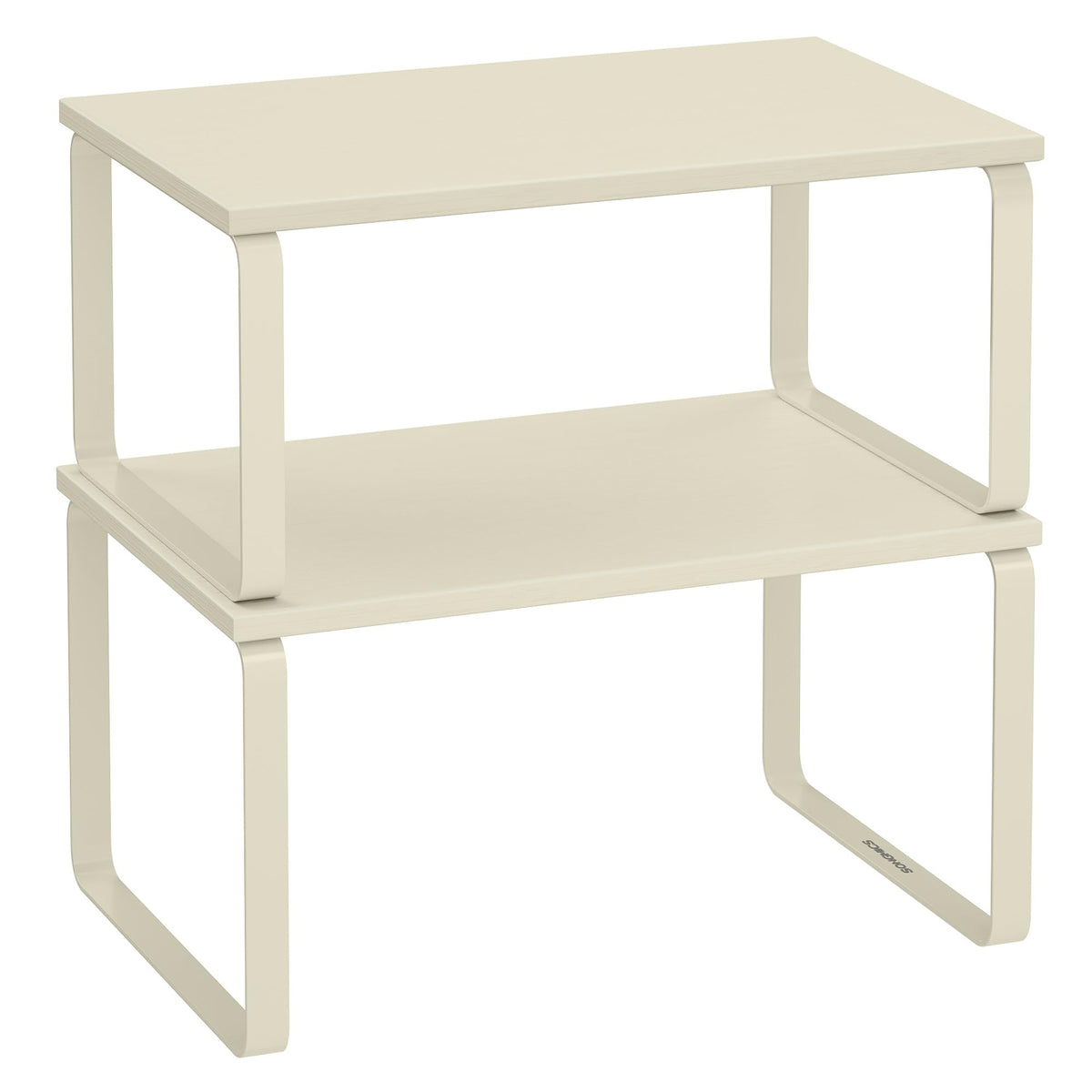 Songmics cabinet organizer shelf with spice rack for easy pantry access and visibility