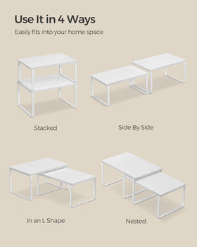 Songmics cabinet organizer shelf versatile use in dining or bathroom