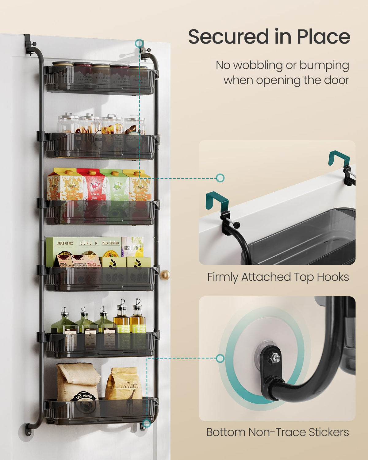 SONGMICS clear PET baskets offer easy viewing and tidy storage