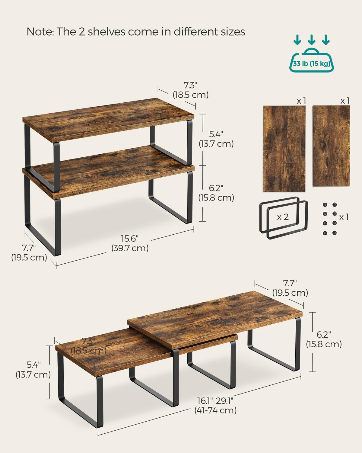 Songmics versatile storage solution for dining room centerpieces and bathroom organizers.