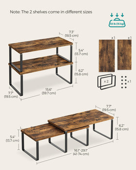 Songmics versatile storage solution for dining room centerpieces and bathroom organizers.