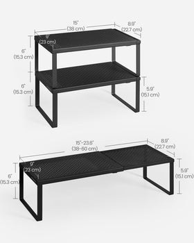 Songmics quick-assembly shelf set simplifies setup and organization.