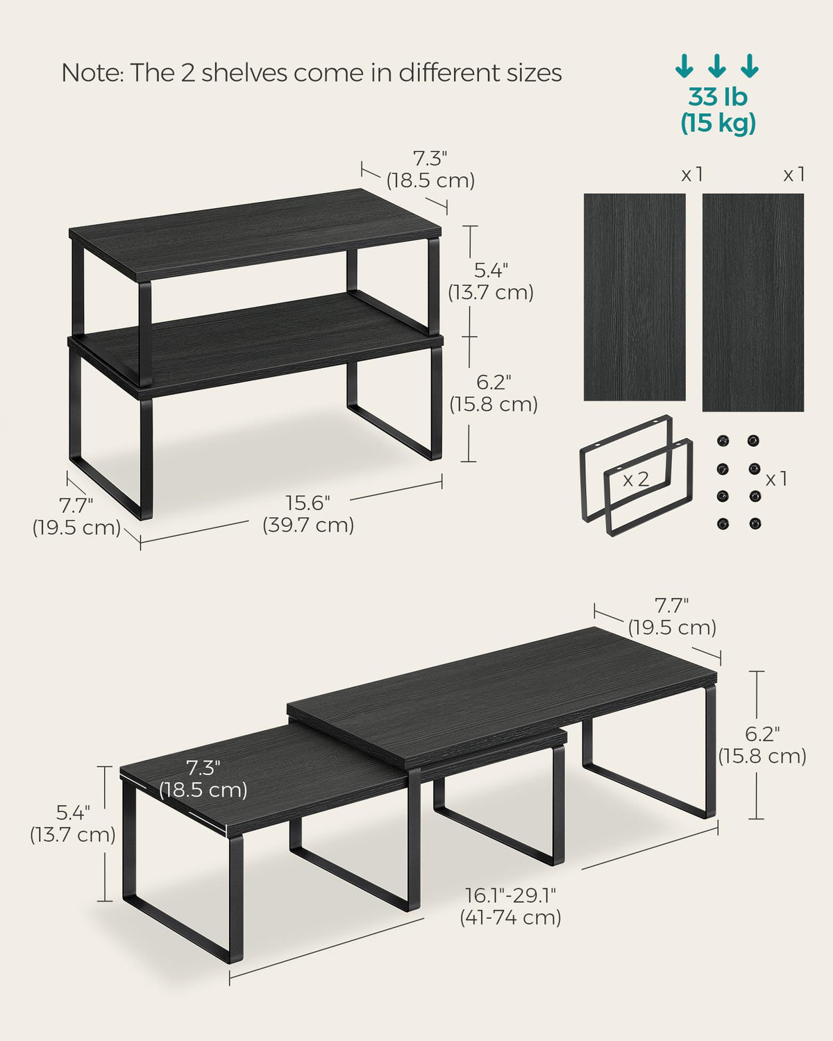 SONGMICS easy assembly with clear instructions