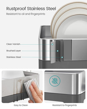 SONGMICS rack with rotatable spout for directing water away.