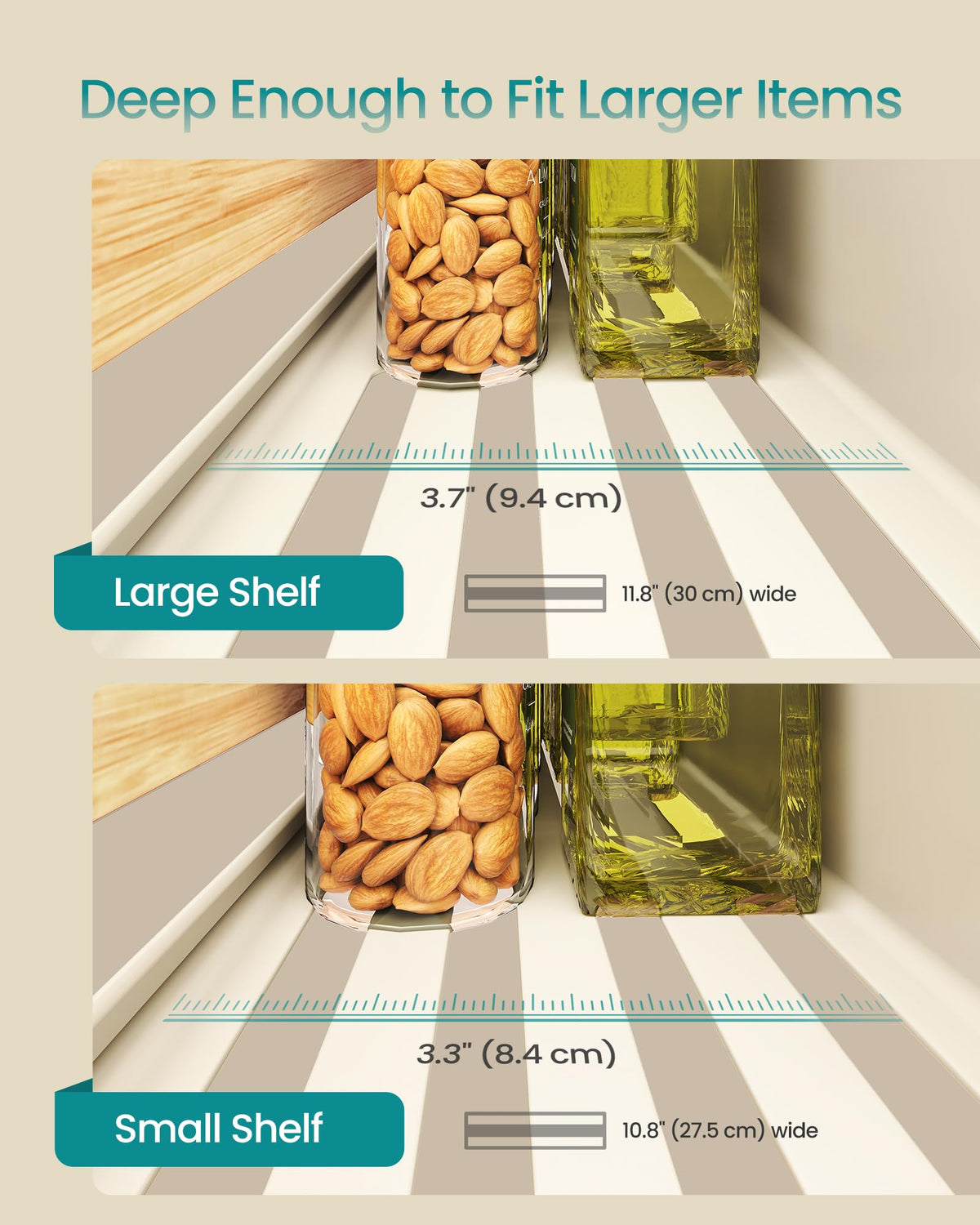Songmics four-pack offers flexible, drill-free kitchen organization