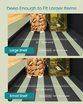 SONGMICS no drill installation on flat surfaces for easy repositioning.