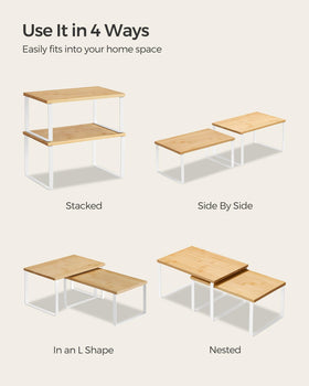 SONGMICS multipurpose storage solution for kitchen, pantry, and counters.