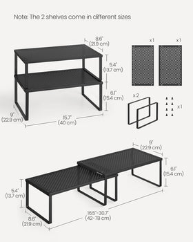 SONGMICS Spice Racks cabinet organization helps maximize vertical space.