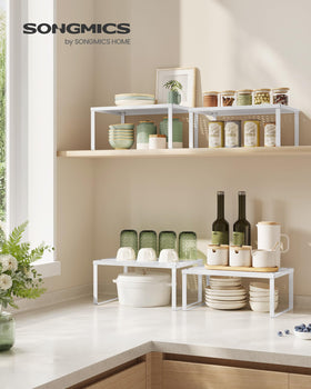Perforated design promotes airflow and easy cleaning for SongMics shelves.