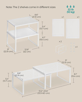 SongMics Spice Racks on countertop illustrate quick access and versatile storage.