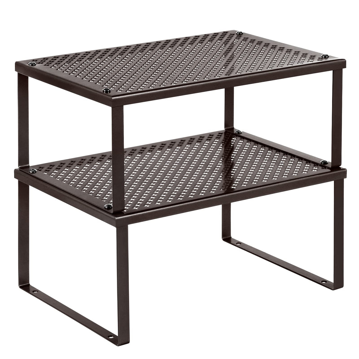 SONGMICS Spice Racks two-tier cabinet organizer enhances vertical storage for spices.