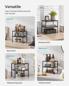 SONGMICS Spice Racks vertical storage makes the most of compact spaces.