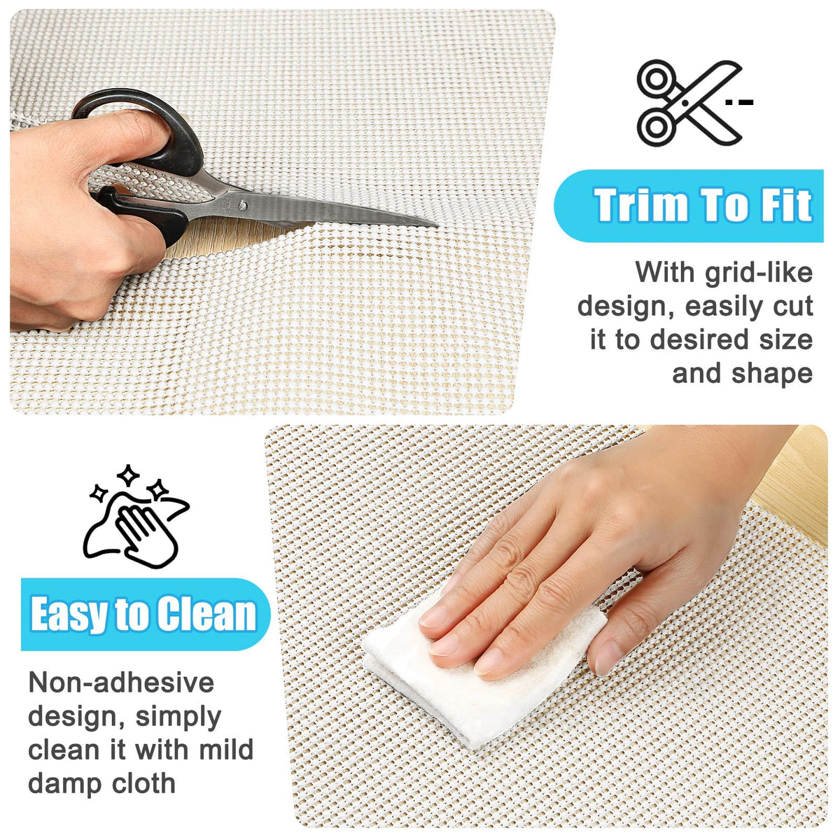 Songrey breathable liner is easy to clean and reusable for long-term organization.