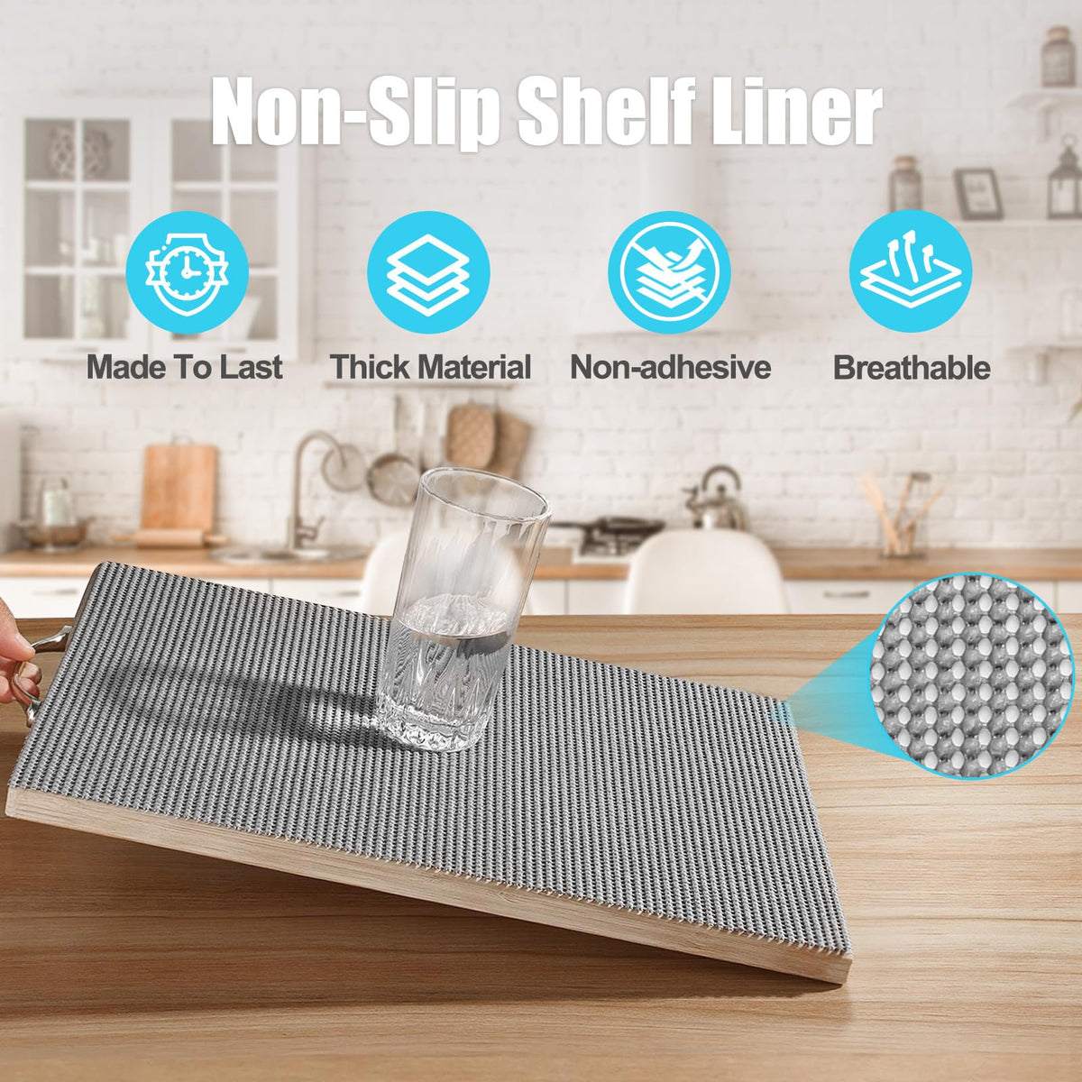 Songrey open grid design liner supports airflow and prevents curling