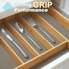 Songrey strong grip liner keeps items from sliding on shelves