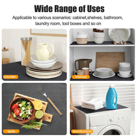 Songrey liner used in bathroom or storage spaces for organization.