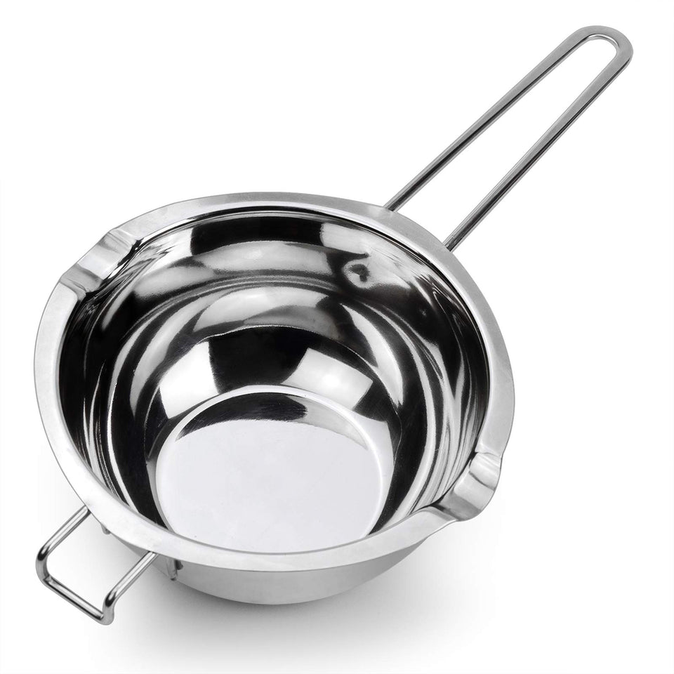Songziming 1000ml double boiler front view for safe indirect heat melting.