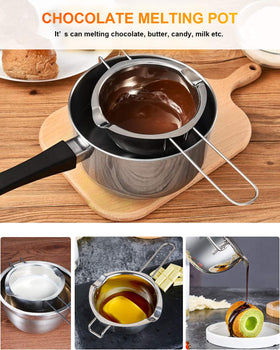 Songziming candle-making melt pot enables clean wax blending.