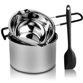 SONGZIMING double boiler 600ml top view highlights compact, space-saving design.