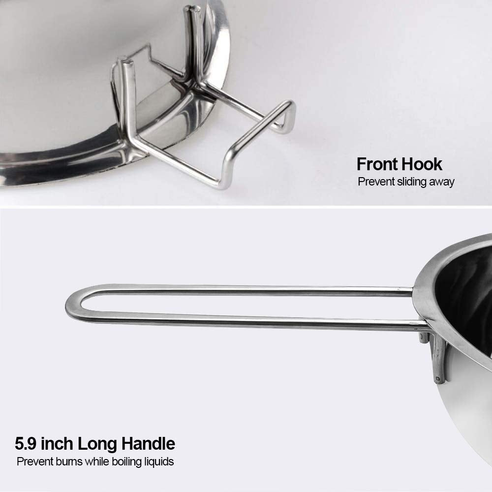 Songziming double boiler spouts on both sides aid easy pouring.