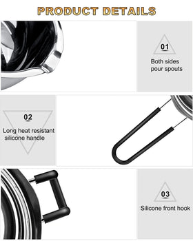 SONGZIMING dual pour spouts enable easy pouring from either side.