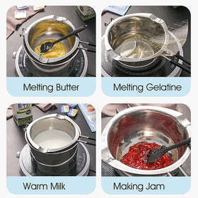 Songziming ergonomic handle design provides a comfortable grip during melting tasks.