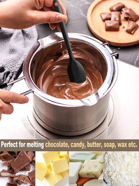 Songziming kitchen setup with melt-ready chocolate and wax tasks.