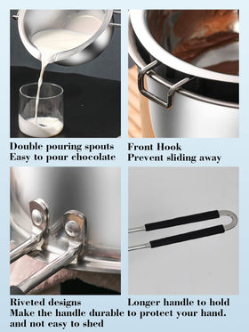 Songziming stainless steel melting pot emphasizes durable construction for various melts.