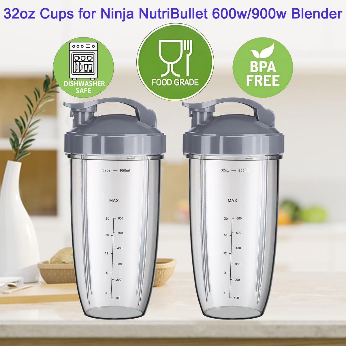 Sonkettek cup with ring handle - comfortable grip during blending.