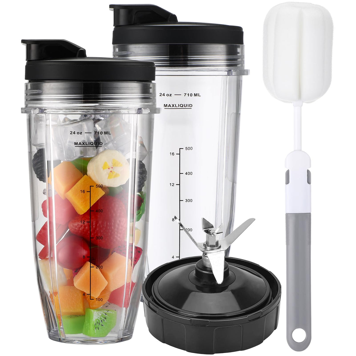 Sonkettek Ninja 24oz cup with lid for spill-free on-the-go blending