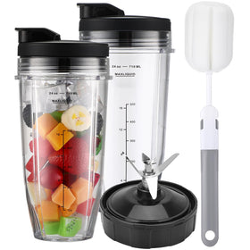 Sonkettek Ninja 24oz cup with lid for spill-free on-the-go blending