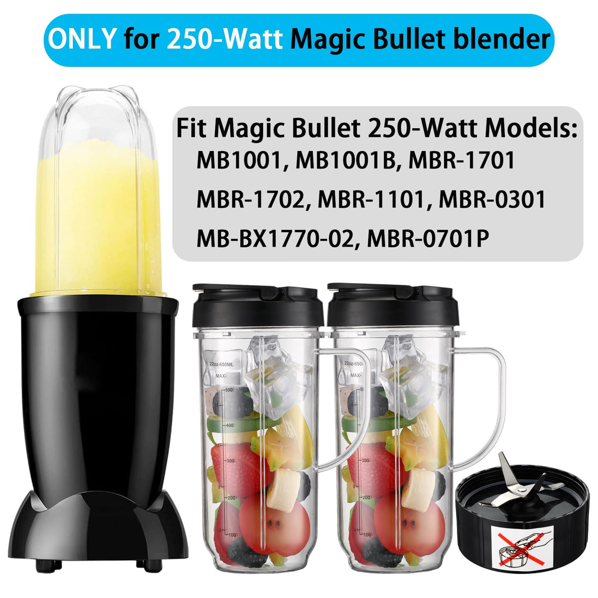 Sonkettek tall blender cup with handle supports precise portion control