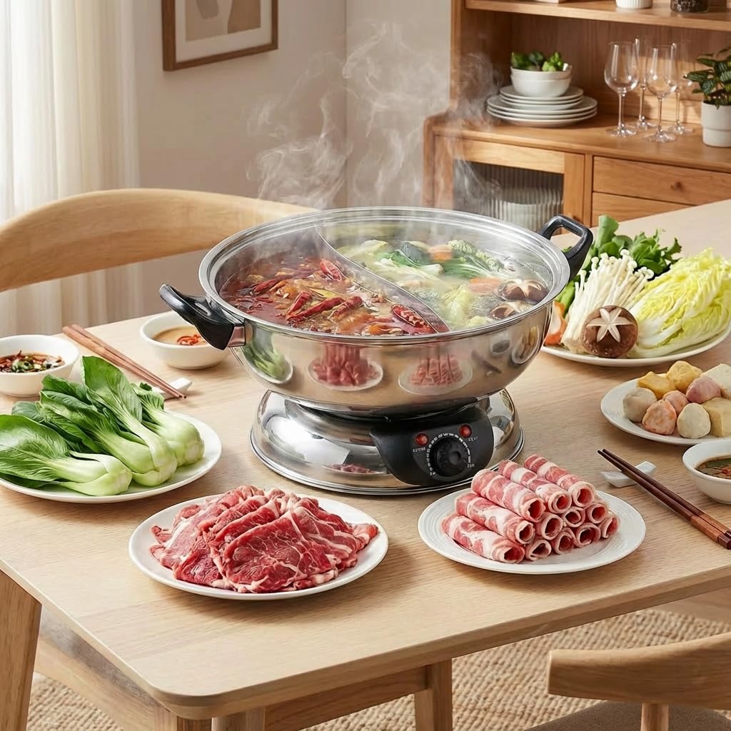 Sonya anti-skid feet ensure stable cooking on any table surface.