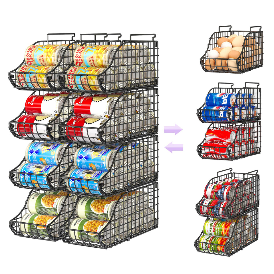 Sonyabecca 8-pack can organizer in pantry maximizes space efficiency