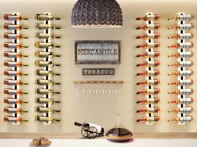 Sonyabecca groove-design rack keeps bottles stable and angled for freshness.