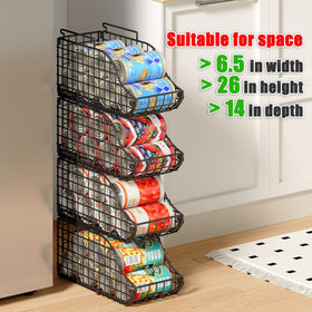 Sonyabecca stackable configuration suits countertops or cabinet storage.