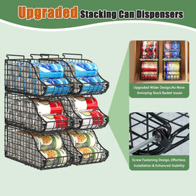 Sonyabecca space-saving foldable design fits into small pantries.