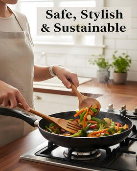 SOOMGYEOL SEOM teak salad spoon fork versatile for salads and serving